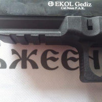 EKOL GEDIZ (GLOCK 17) BLANK GUN - BLACK W/ CHROME - NeonSales {{ shop.shopifyCountryName }}