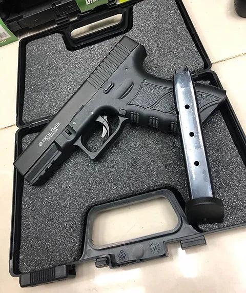 EKOL GEDIZ (GLOCK 17) BLANK GUN - BLACK W/ CHROME - NeonSales {{ shop.shopifyCountryName }}
