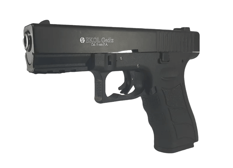 EKOL GEDIZ (GLOCK 17) BLANK GUN - BLACK W/ CHROME - NeonSales South Africa