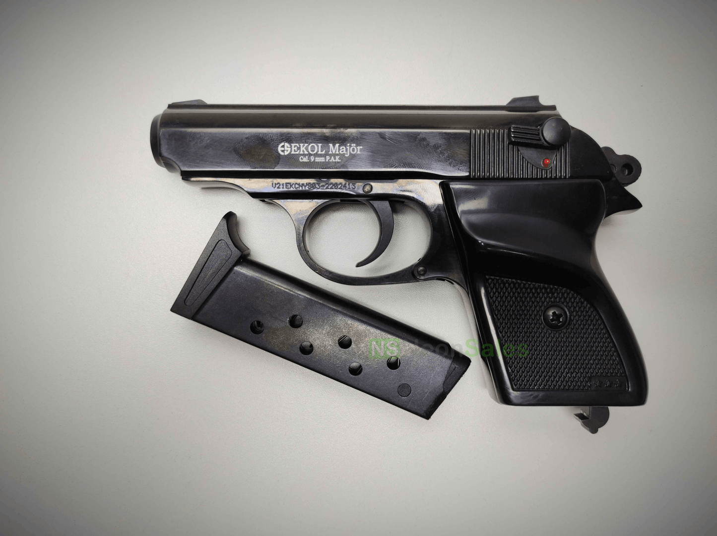 EKOL MAJOR (PM REPLICA) COMPACT BLANK GUN - BLUED - NeonSales {{ shop.shopifyCountryName }}