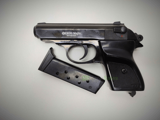 EKOL MAJOR (PM REPLICA) COMPACT BLANK GUN - BLUED - NeonSales {{ shop.shopifyCountryName }}