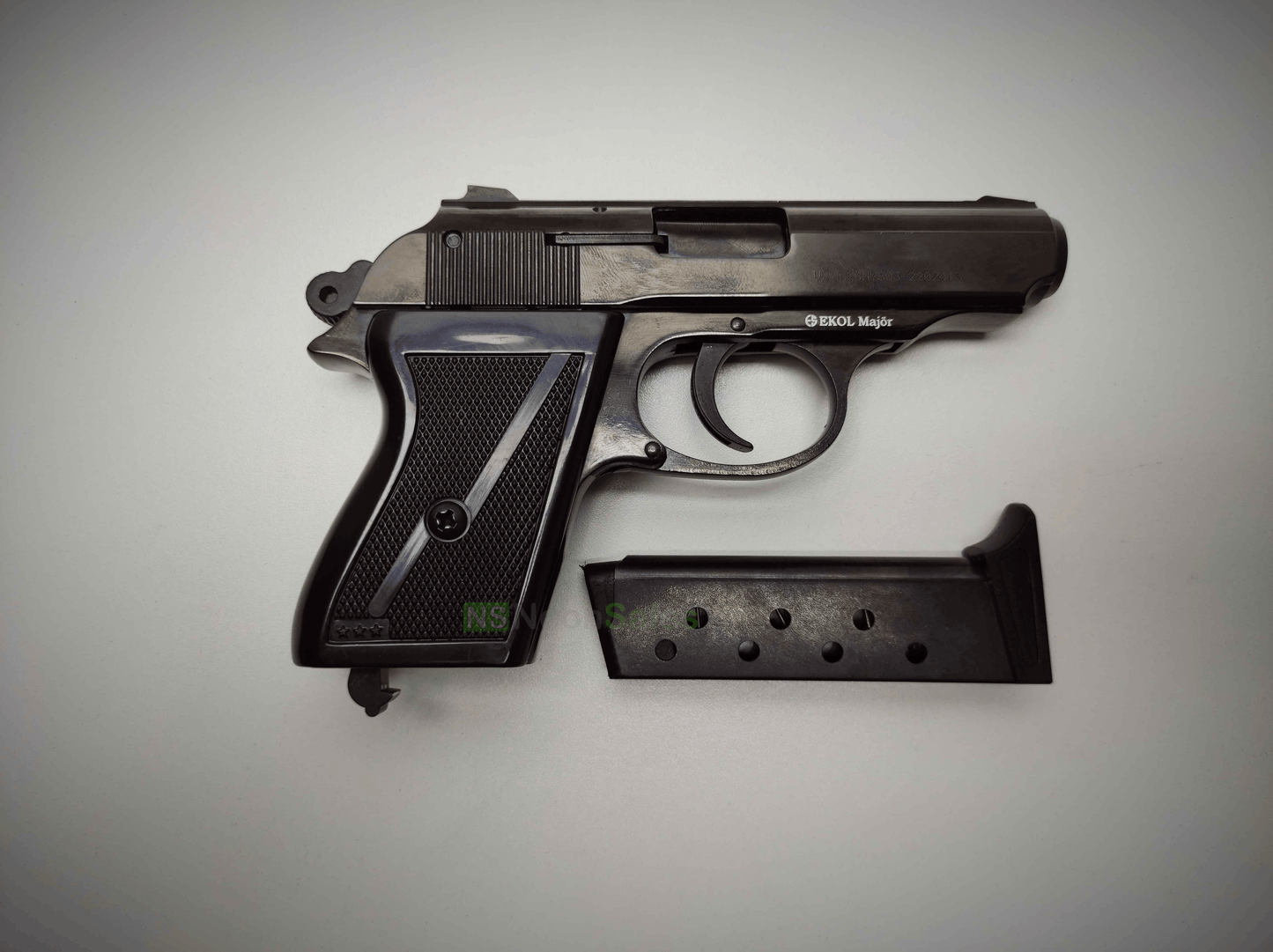 EKOL MAJOR (PM REPLICA) COMPACT BLANK GUN - BLUED - NeonSales {{ shop.shopifyCountryName }}