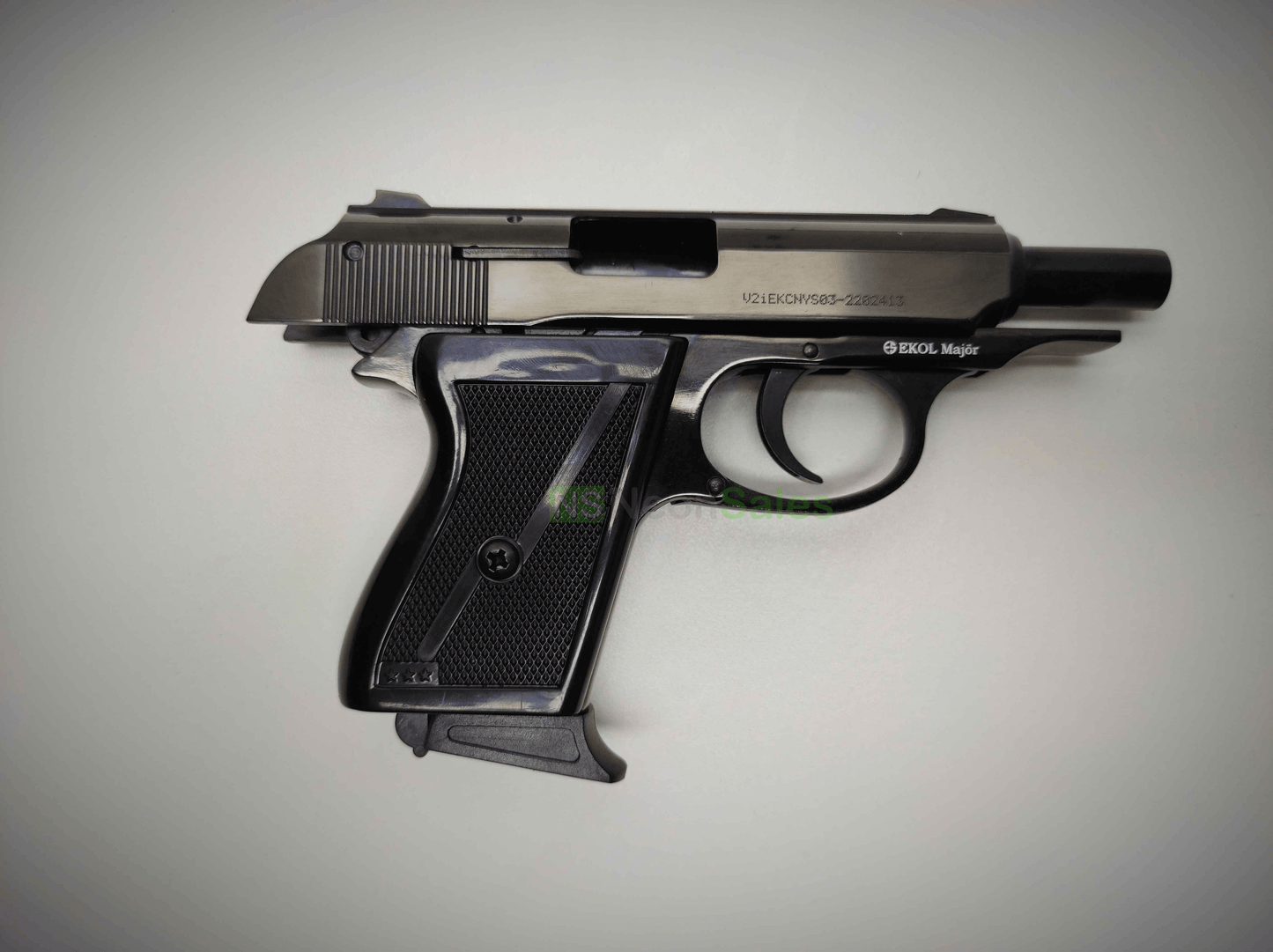 EKOL MAJOR (PM REPLICA) COMPACT BLANK GUN - BLUED - NeonSales {{ shop.shopifyCountryName }}