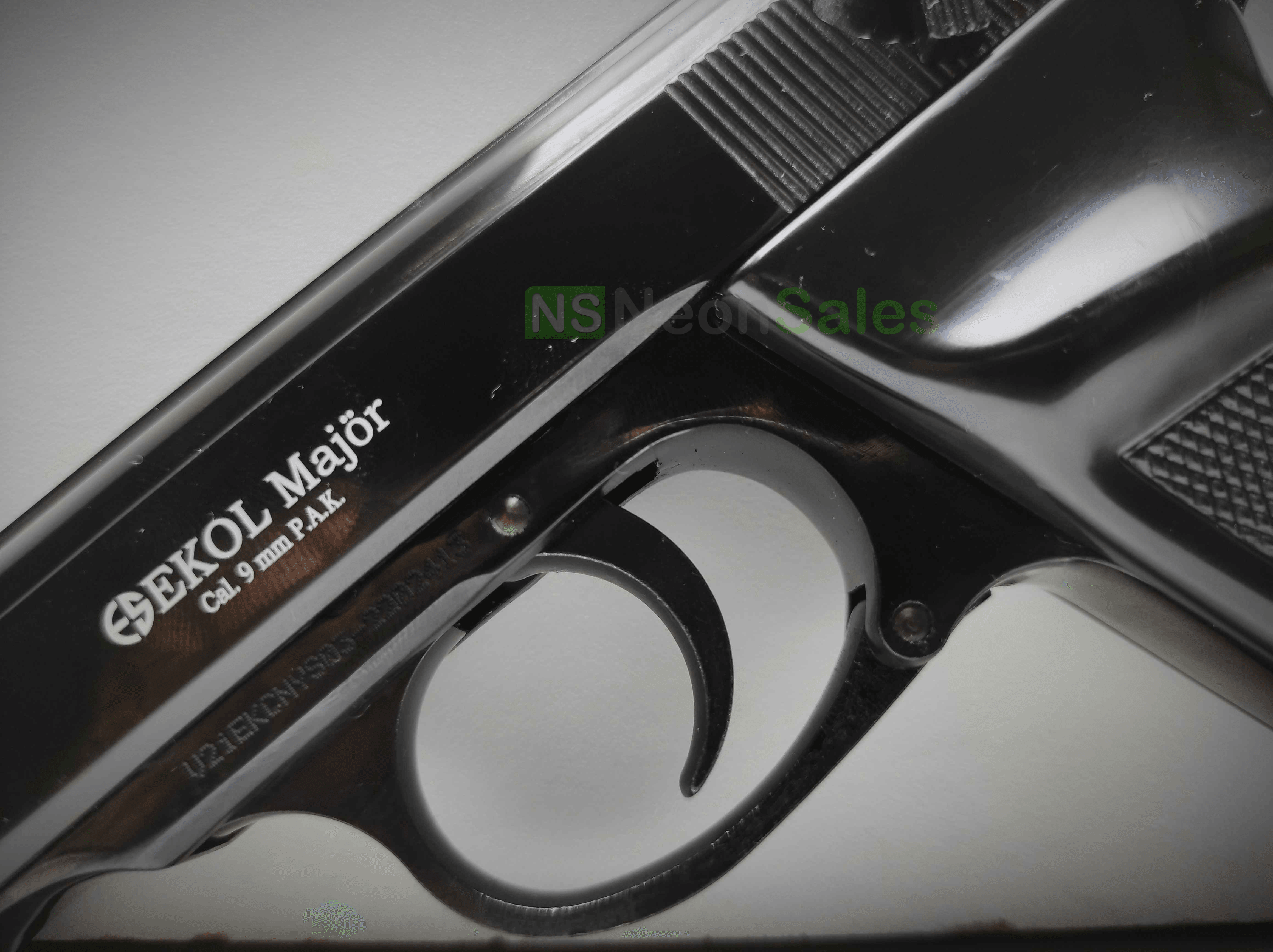 EKOL MAJOR (PM REPLICA) COMPACT BLANK GUN - BLUED - NeonSales {{ shop.shopifyCountryName }}