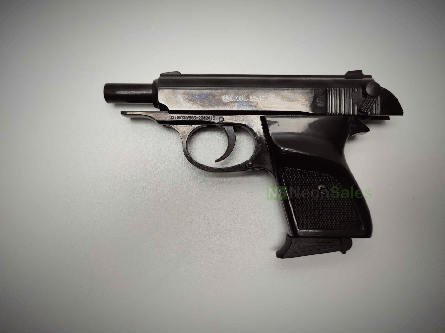 EKOL MAJOR (PM REPLICA) COMPACT BLANK GUN - BLUED - NeonSales {{ shop.shopifyCountryName }}