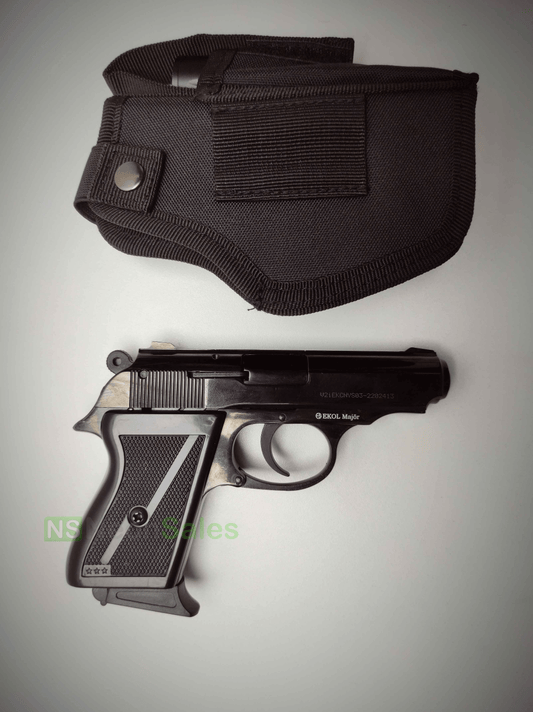 EKOL MAJOR (PM REPLICA) COMPACT BLANK GUN - BLUED - NeonSales {{ shop.shopifyCountryName }}