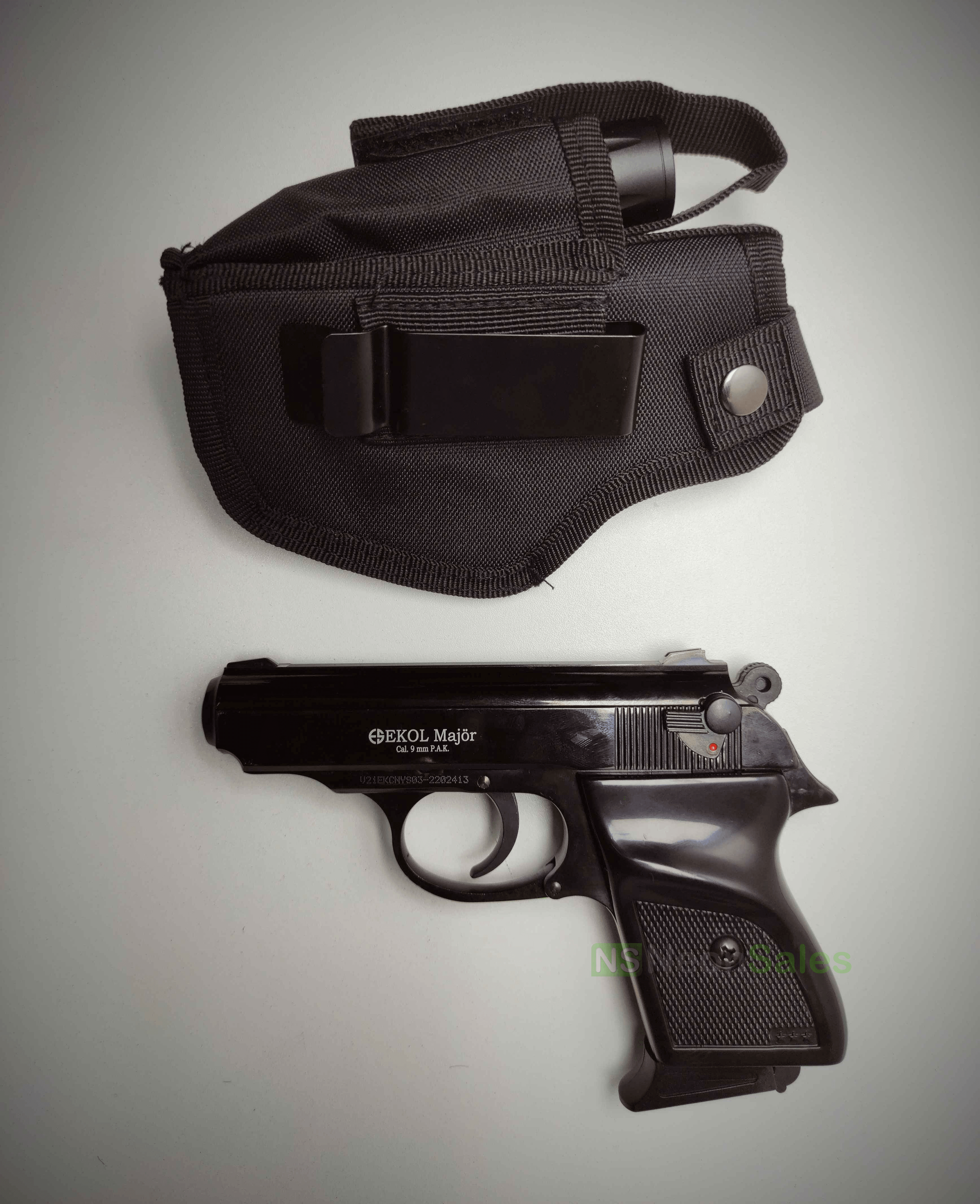 EKOL MAJOR (PM REPLICA) COMPACT BLANK GUN - BLUED - NeonSales {{ shop.shopifyCountryName }}