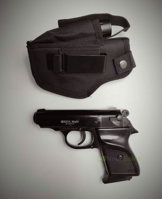 EKOL MAJOR (PM REPLICA) COMPACT BLANK GUN - BLUED - NeonSales {{ shop.shopifyCountryName }}