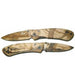 Enlan Roller Camo EN2013 folding knife open and reverse views
