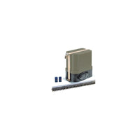 ET500 12V gate motor kit with TX4 remotes, receiver, battery and nylon rack