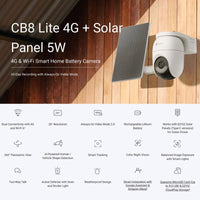 EZVIZ CB8 LITE 4G/WIFI SMART OUTDOOR CAMERA KIT