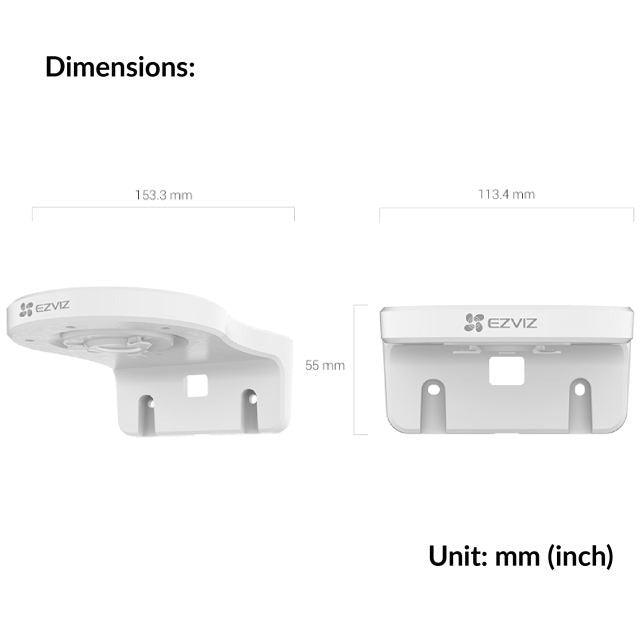 EZVIZ C6N WIFI 4MP CAMERA WITH BRACKET - NeonSales {{ shop.shopifyCountryName }}