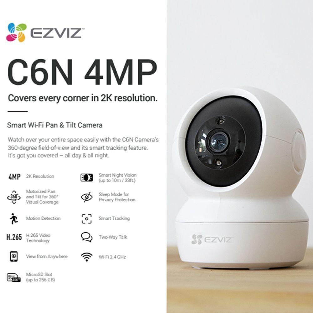EZVIZ C6N WIFI 4MP CAMERA WITH BRACKET - NeonSales {{ shop.shopifyCountryName }}