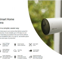EZVIZ CB3 SMART HOME BATTERY OUTDOOR CAMERA CS-CB3 - NeonSales {{ shop.shopifyCountryName }}
