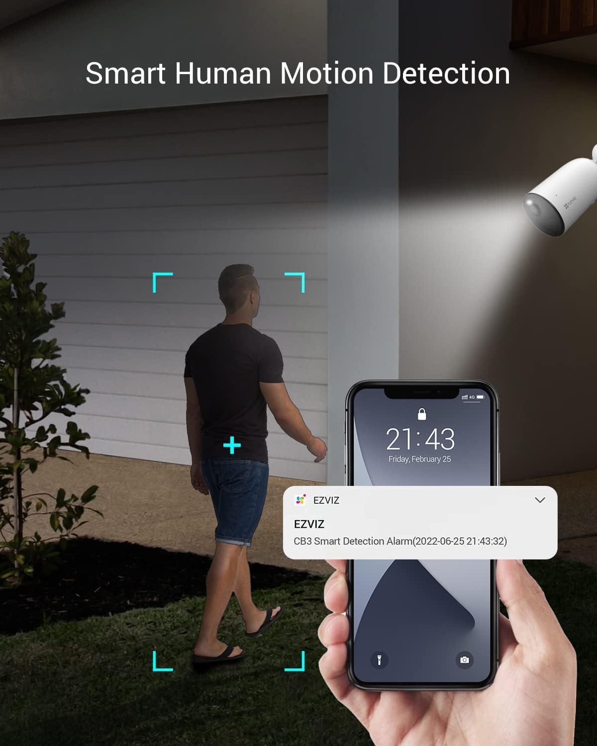 EZVIZ CB3 SMART HOME BATTERY OUTDOOR CAMERA CS-CB3 - NeonSales {{ shop.shopifyCountryName }}
