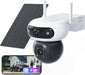 EZVIZ CS-CB90X/SP-R100 dual-lens 4G camera kit with solar panel