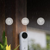 EZVIZ DB2 PRO WIRELESS 5MP VIDEO DOORBELL +2K - NeonSales {{ shop.shopifyCountryName }}