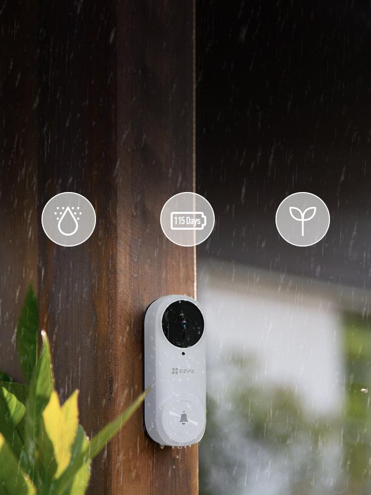 EZVIZ DB2 PRO WIRELESS 5MP VIDEO DOORBELL +2K - NeonSales {{ shop.shopifyCountryName }}