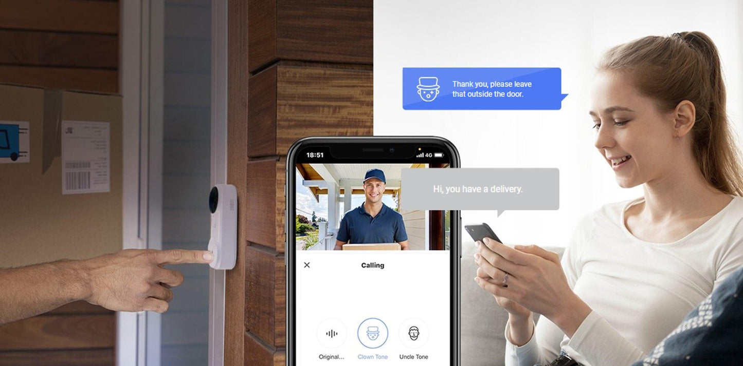 EZVIZ DB2 PRO WIRELESS 5MP VIDEO DOORBELL +2K - NeonSales {{ shop.shopifyCountryName }}