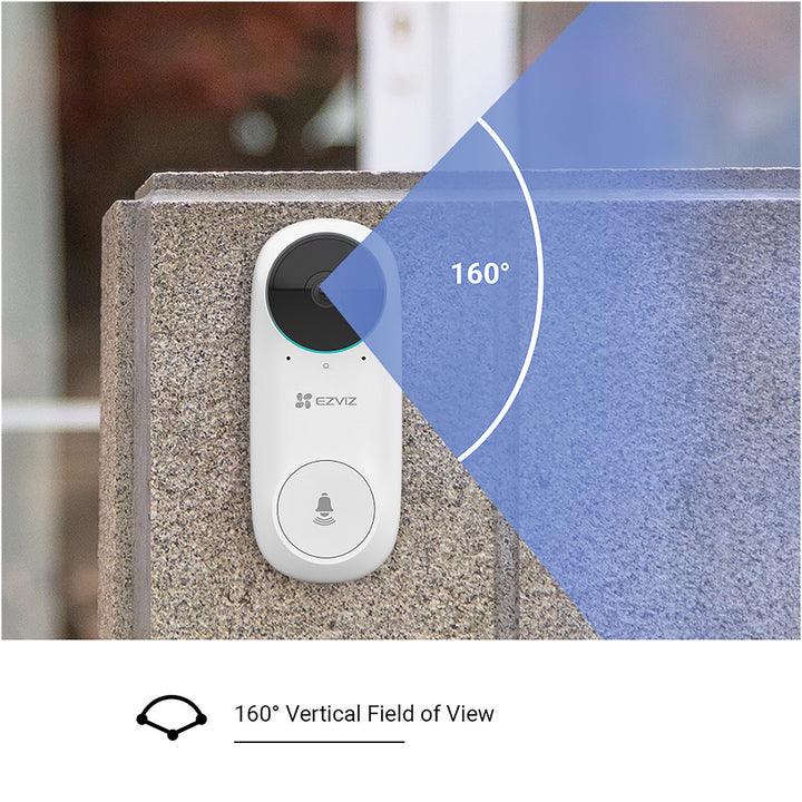 EZVIZ DB2 PRO WIRELESS 5MP VIDEO DOORBELL +2K - NeonSales {{ shop.shopifyCountryName }}