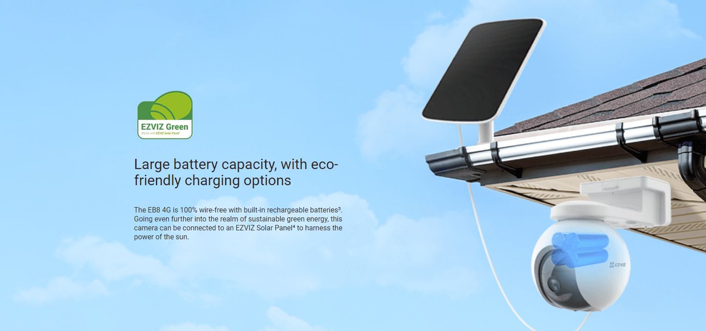 EZVIZ EB8 4G SMART HOME BATTERY CAMERA - NeonSales {{ shop.shopifyCountryName }}