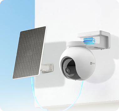 EZVIZ EB8 Pro 4G camera kit with 8W solar panel charging