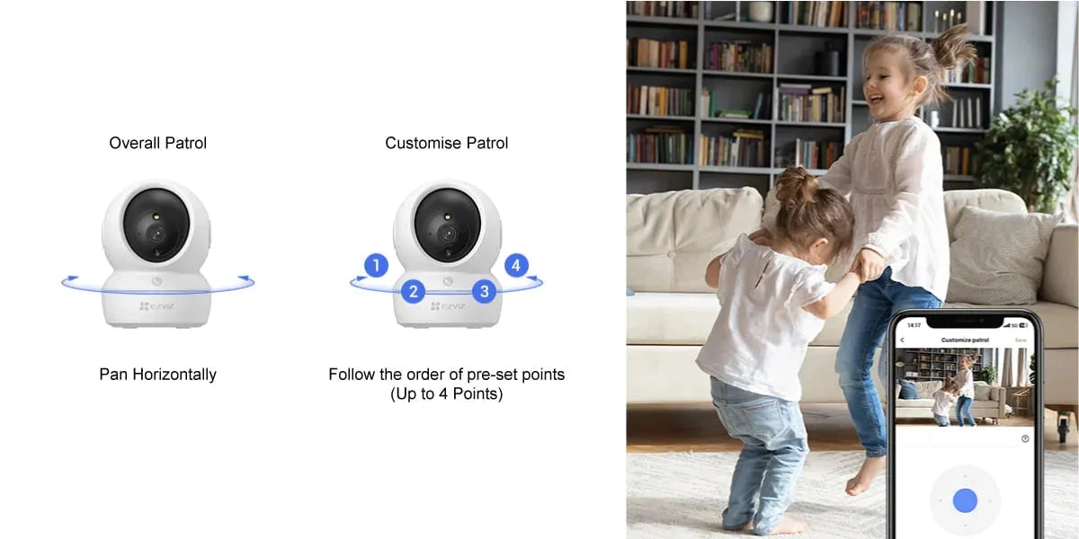 EZVIZ H6C PRO 2K+ 4MP SMART INDOOR CAMERA - NeonSales {{ shop.shopifyCountryName }}