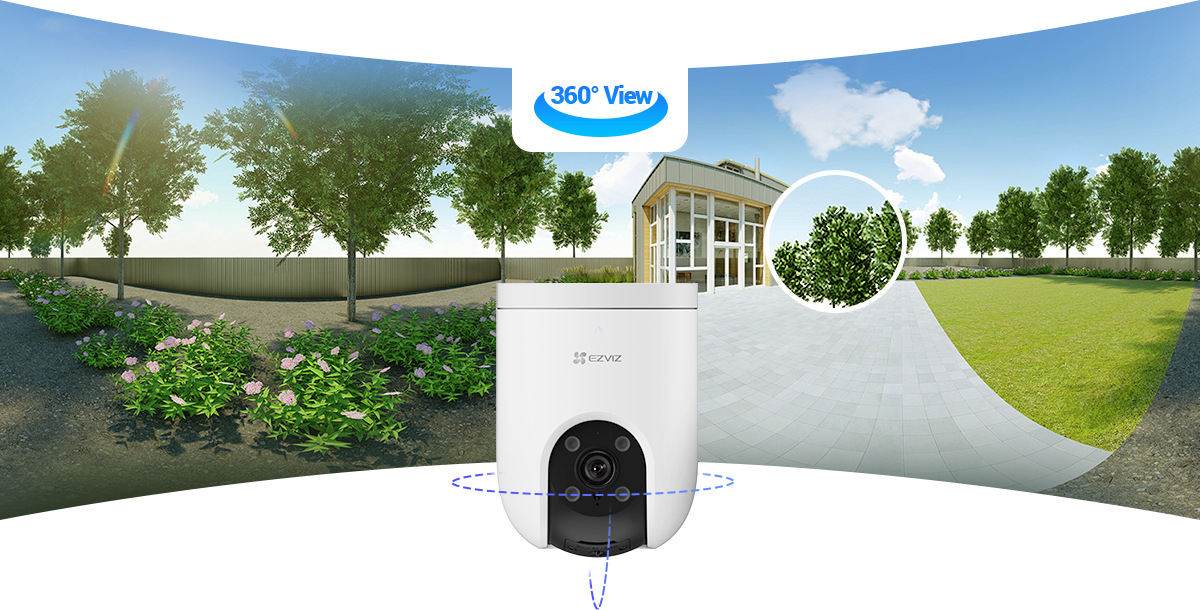 EZVIZ H8c Pro 2K 360 degree panoramic coverage