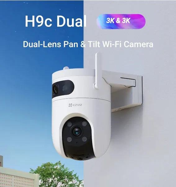 EZVIZ H9C DUAL 3K 5MP+5MP SMART OUTDOOR CAMERA - NeonSales {{ shop.shopifyCountryName }}