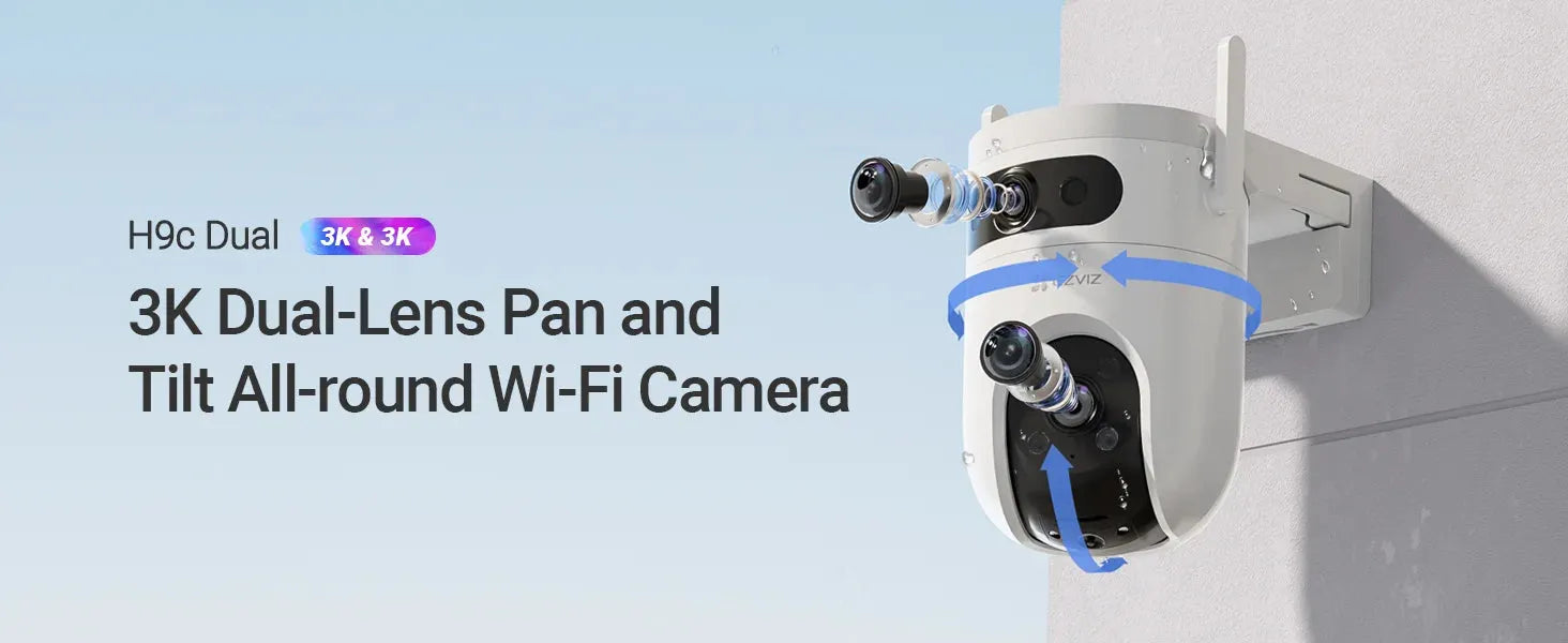EZVIZ H9C DUAL 3K 5MP+5MP SMART OUTDOOR CAMERA - NeonSales {{ shop.shopifyCountryName }}