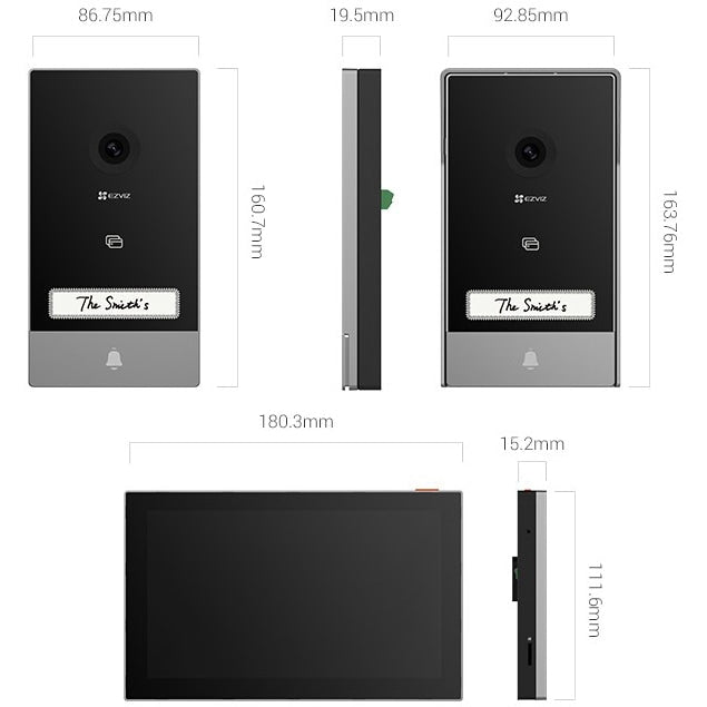 EZVIZ HP7 SMART VIDEO INTERCOM - 3MP - NeonSales {{ shop.shopifyCountryName }}