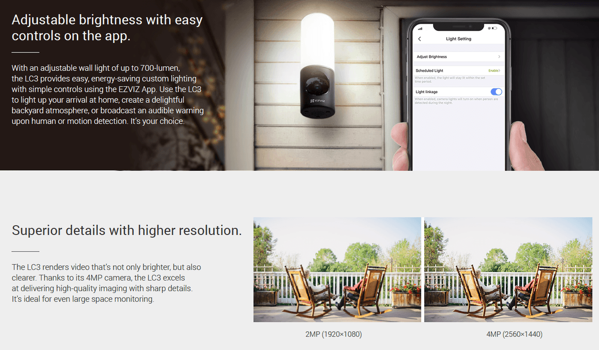EZVIZ LC3 4MP SMART SECURITY OUTDOOR CAMERA - NeonSales {{ shop.shopifyCountryName }}