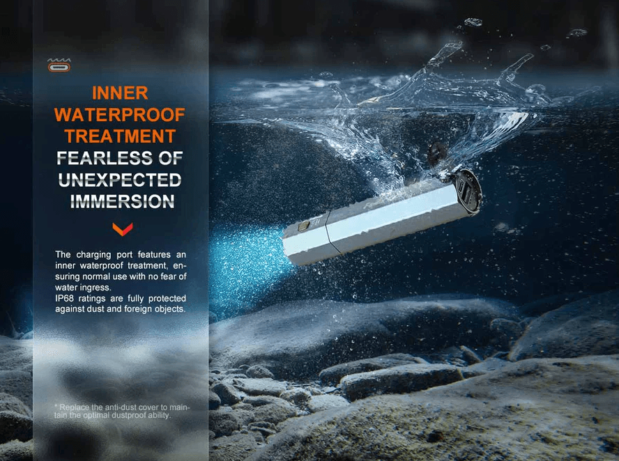 FENIX E-CP LED FLASHLIGHT - BLACK - NeonSales {{ shop.shopifyCountryName }}