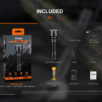 FENIX FLASHLIGHT BLACK - TK22R - NeonSales {{ shop.shopifyCountryName }}