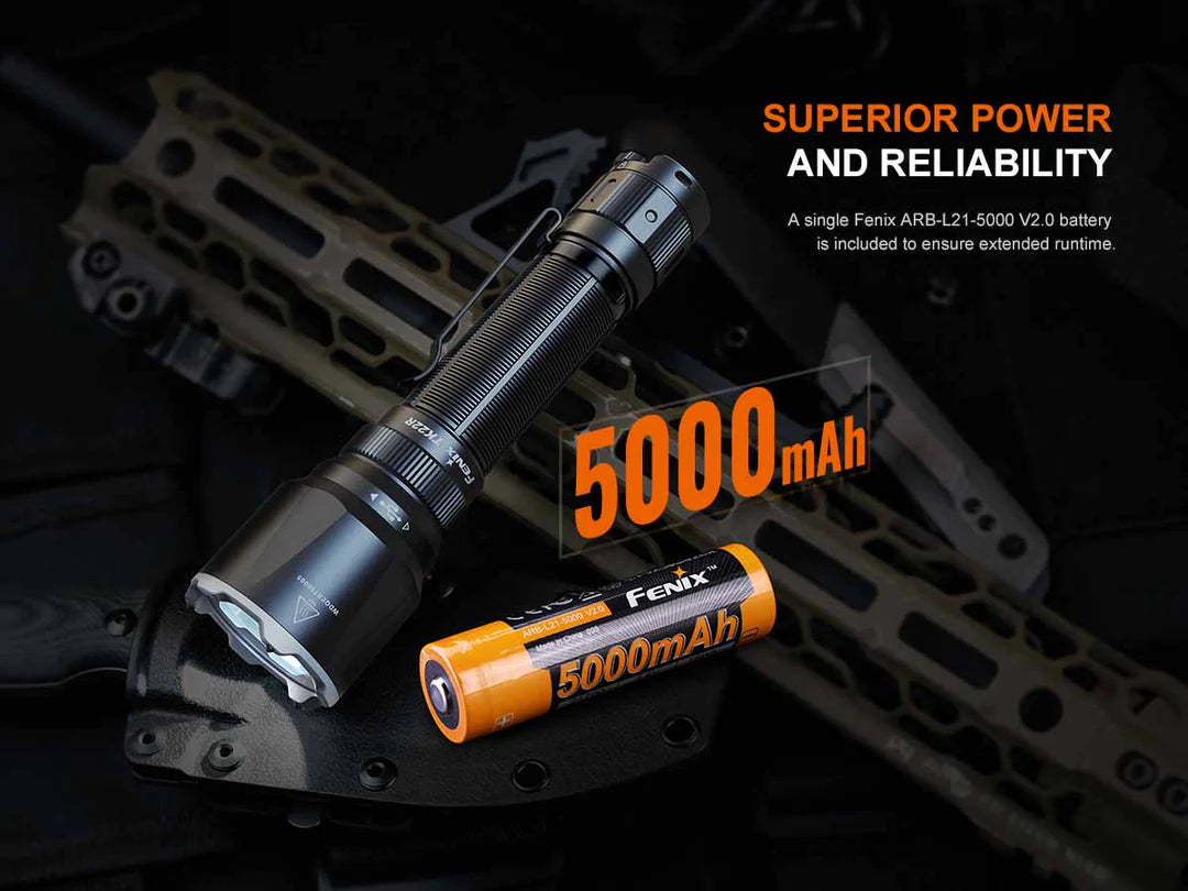 FENIX FLASHLIGHT BLACK - TK22R - NeonSales {{ shop.shopifyCountryName }}