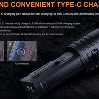 FENIX LR35R LED FLASHLIGHT - BLACK - NeonSales {{ shop.shopifyCountryName }}