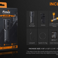 FENIX LR35R LED FLASHLIGHT - BLACK - NeonSales {{ shop.shopifyCountryName }}