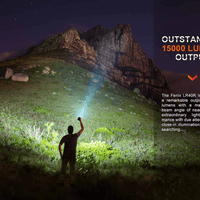 FENIX LR40R LED FLASHLIGHT - BLACK - NeonSales {{ shop.shopifyCountryName }}