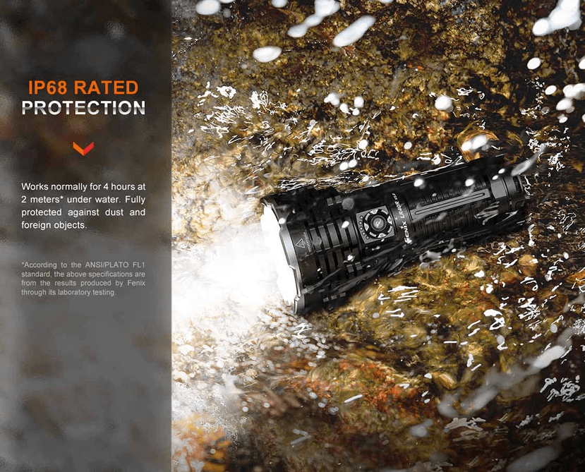 FENIX LR40R LED FLASHLIGHT - BLACK - NeonSales {{ shop.shopifyCountryName }}