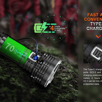 FENIX LR40R LED FLASHLIGHT - BLACK - NeonSales {{ shop.shopifyCountryName }}
