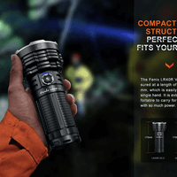 FENIX LR40R LED FLASHLIGHT - BLACK - NeonSales {{ shop.shopifyCountryName }}