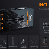FENIX LR80R LED FLASHLIGHT - EUROPE PLUG - NeonSales {{ shop.shopifyCountryName }}