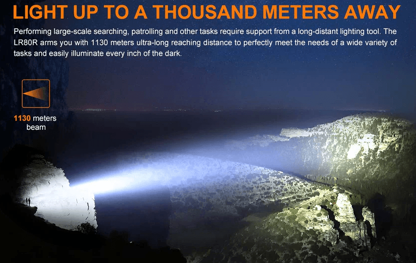 FENIX LR80R LED FLASHLIGHT - EUROPE PLUG - NeonSales {{ shop.shopifyCountryName }}