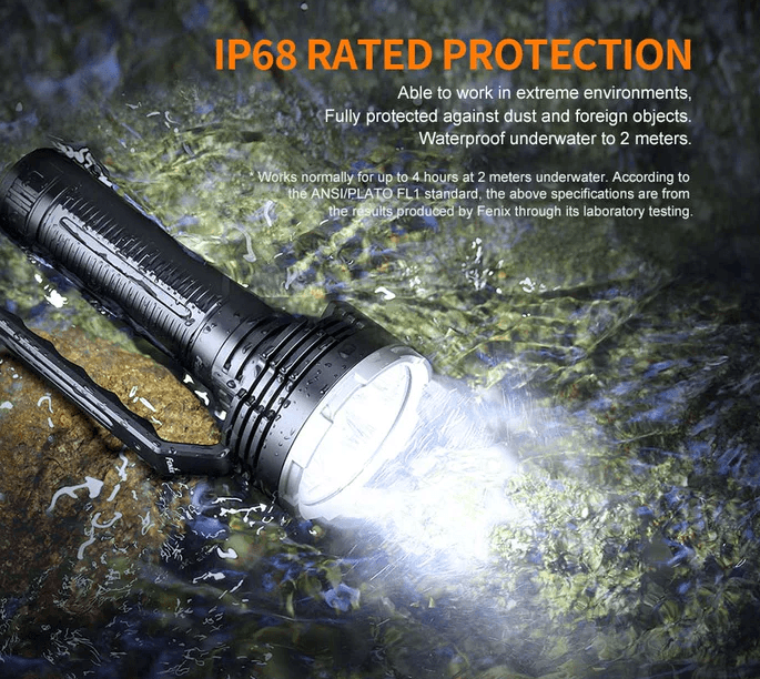 FENIX LR80R LED FLASHLIGHT - EUROPE PLUG - NeonSales South Africa