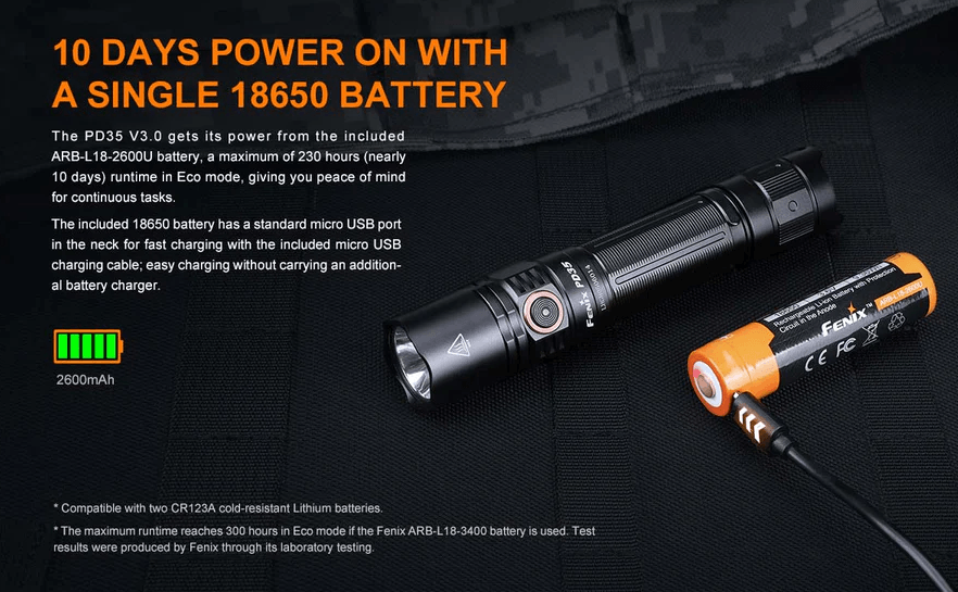 FENIX PD35R LED FLASHLIGHT - NeonSales South Africa