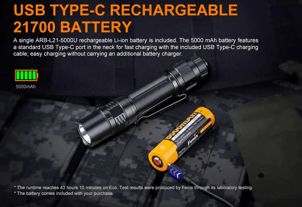 FENIX PD36 TAC LED FLASHLIGHT - NeonSales South Africa