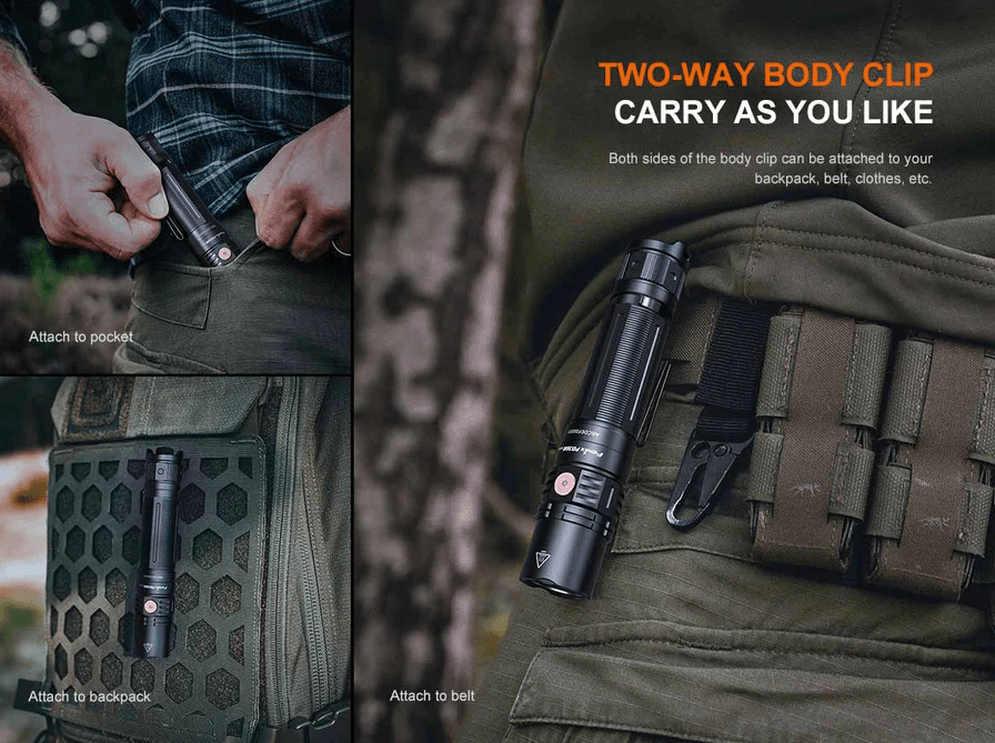 FENIX PD36R LED FLASHLIGHT (BLACK) - NeonSales {{ shop.shopifyCountryName }}