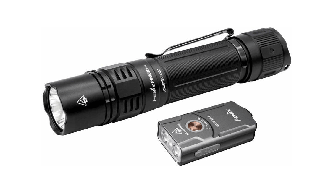 FENIX PD36R PRO LED FLASHLIGHT +E03R KIT - GREY - NeonSales {{ shop.shopifyCountryName }}