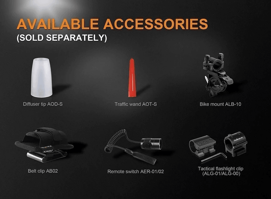 FENIX UC35 V2.0 LED FLASHLIGHT - BLACK - NeonSales {{ shop.shopifyCountryName }}