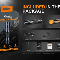 FENIX UC35 V2.0 LED FLASHLIGHT - BLACK - NeonSales {{ shop.shopifyCountryName }}
